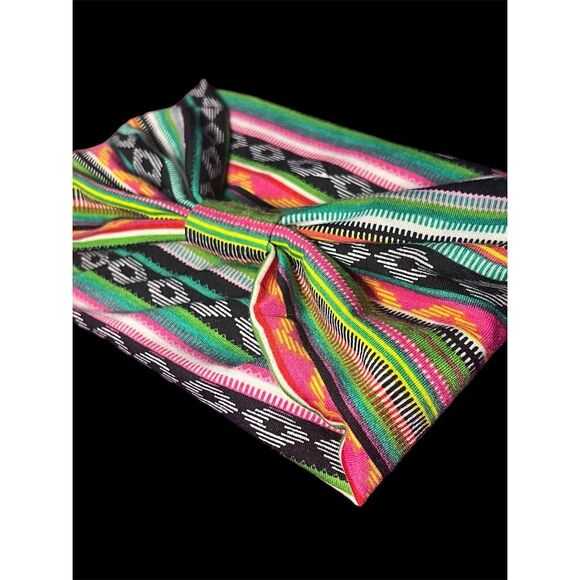 Bohemian Tribal Print Knotted Headband - Picture 9 of 11